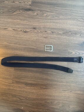 Torino Men's Navy Webbing Belt size 36 with BROKEN Buckle - pls read details!